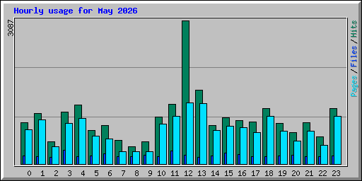 Hourly usage for May 2026