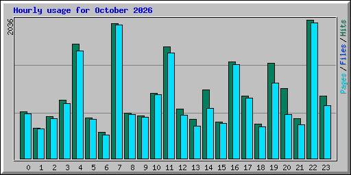 Hourly usage for October 2026
